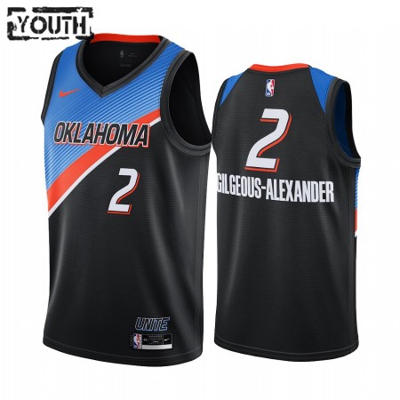 Kinder NBA Oklahoma City Thunder Trikot Shai Gilgeous-Alexander 2 2020-21 City Edition Swingman